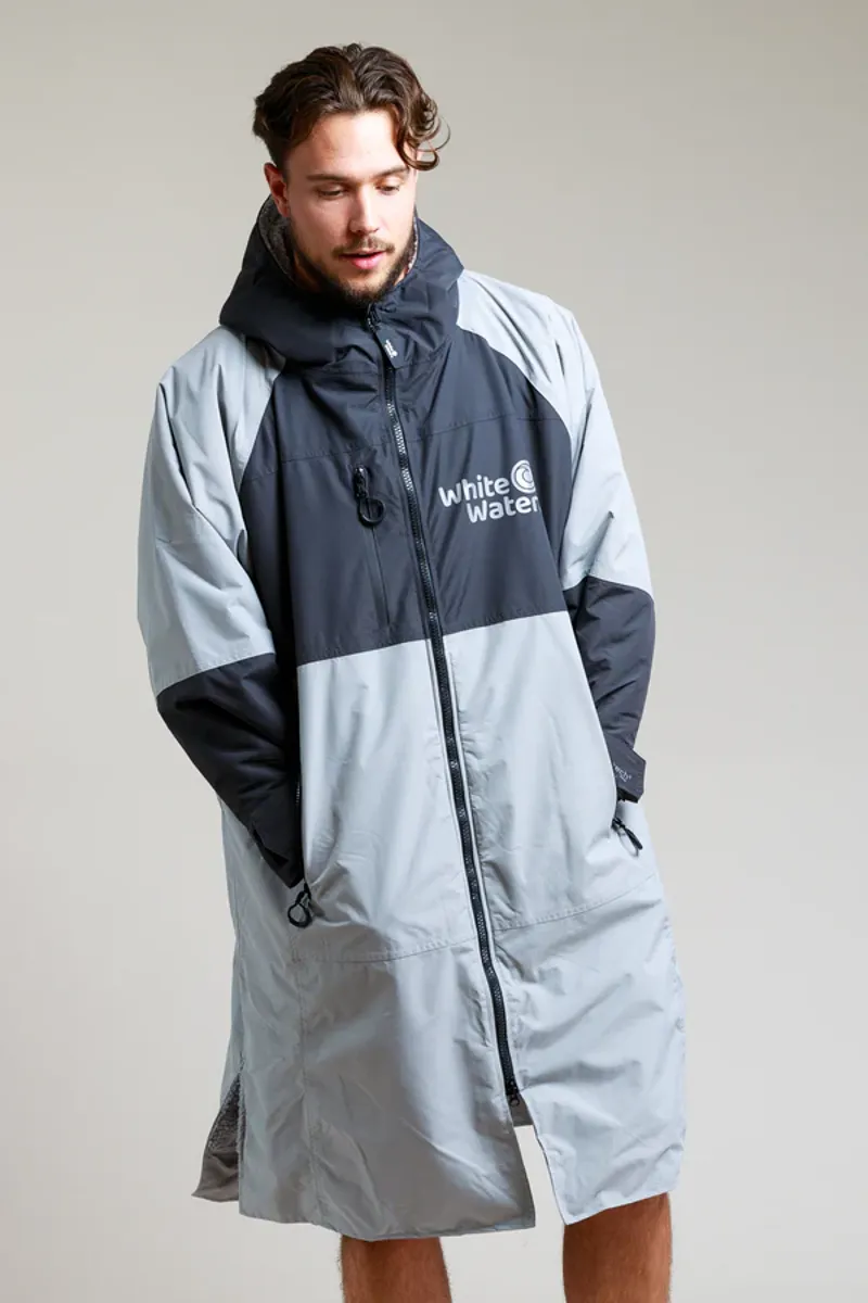 White Water Hard Shell Robe Steel Grey/Black-3