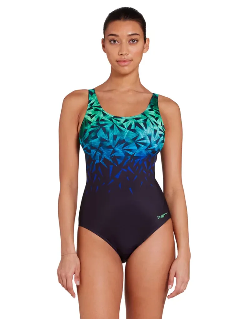 Zoggs Cyber Women's Adjustable Scoopback Swimsuit-2