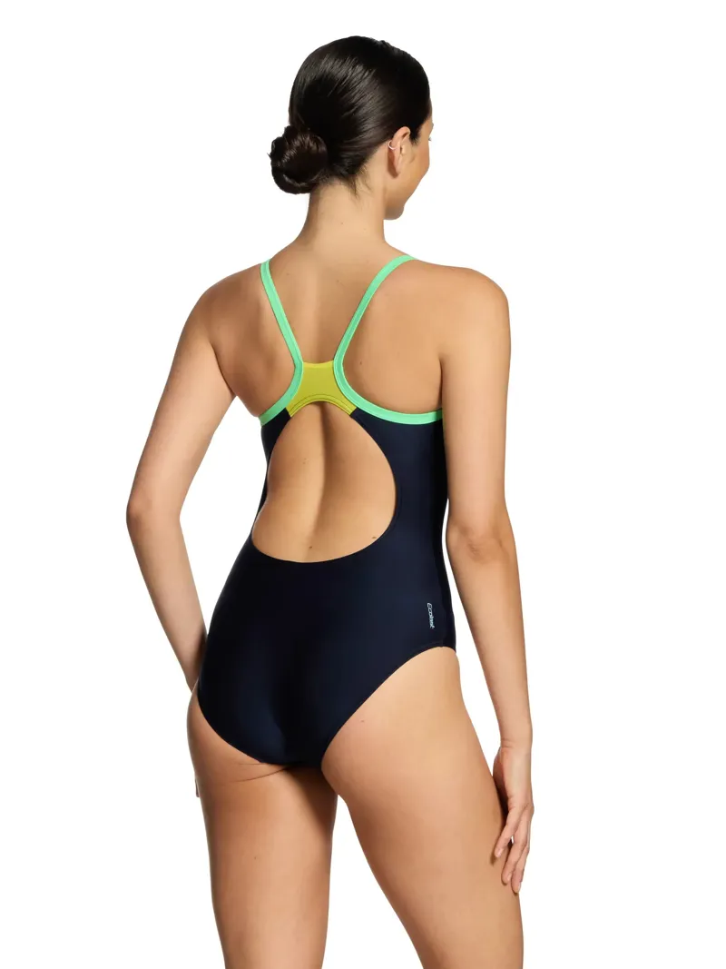 Zoggs Ladies Cannon Strikeback Swimsuit Sea Frond-3