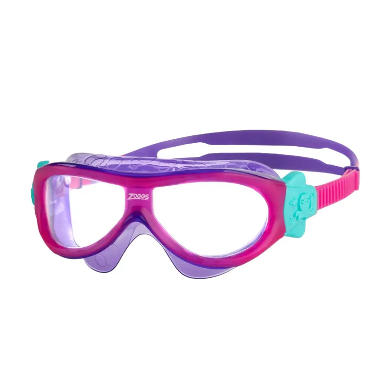 Zoggs Phantom Kids Mask Pink/Violet Clear Lens