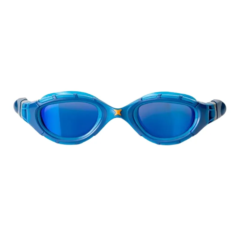 Zoggs Predator Flex Swimming Goggles Titanium Blue/Blue/Mirrored Blue Regular