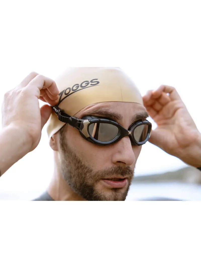 Zoggs Predator Flex Titanium Reactor Swim Goggles Black/Gold Reactor Titanium-1
