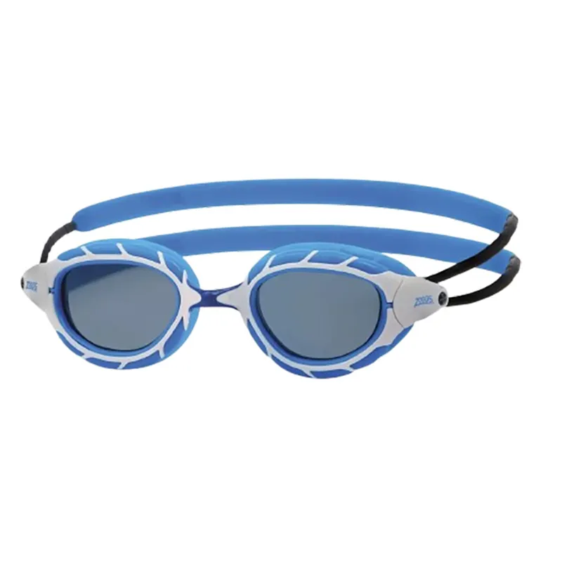 Zoggs Predator Goggles Blue/White/Tinted Smoke Lens