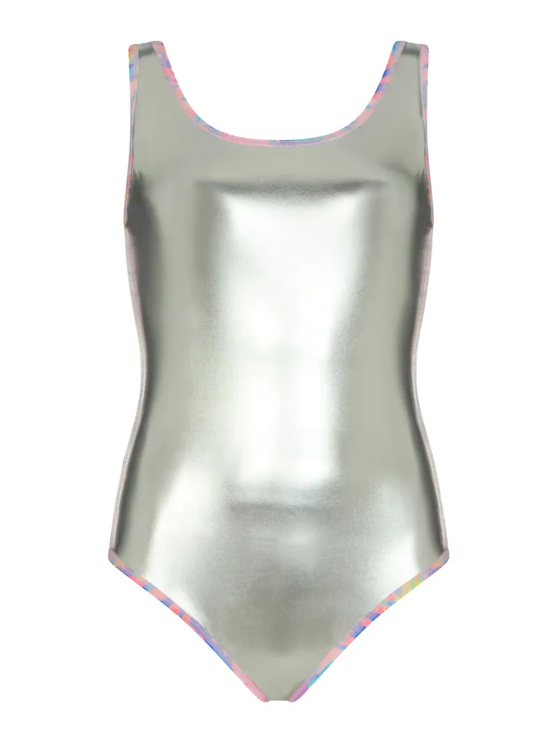 Zoggs Women's Crazy Clams Silver Lined Scoopback Swimsuit-2