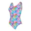 Zoggs Women's Crazy Clams Silver Lined Scoopback Swimsuit