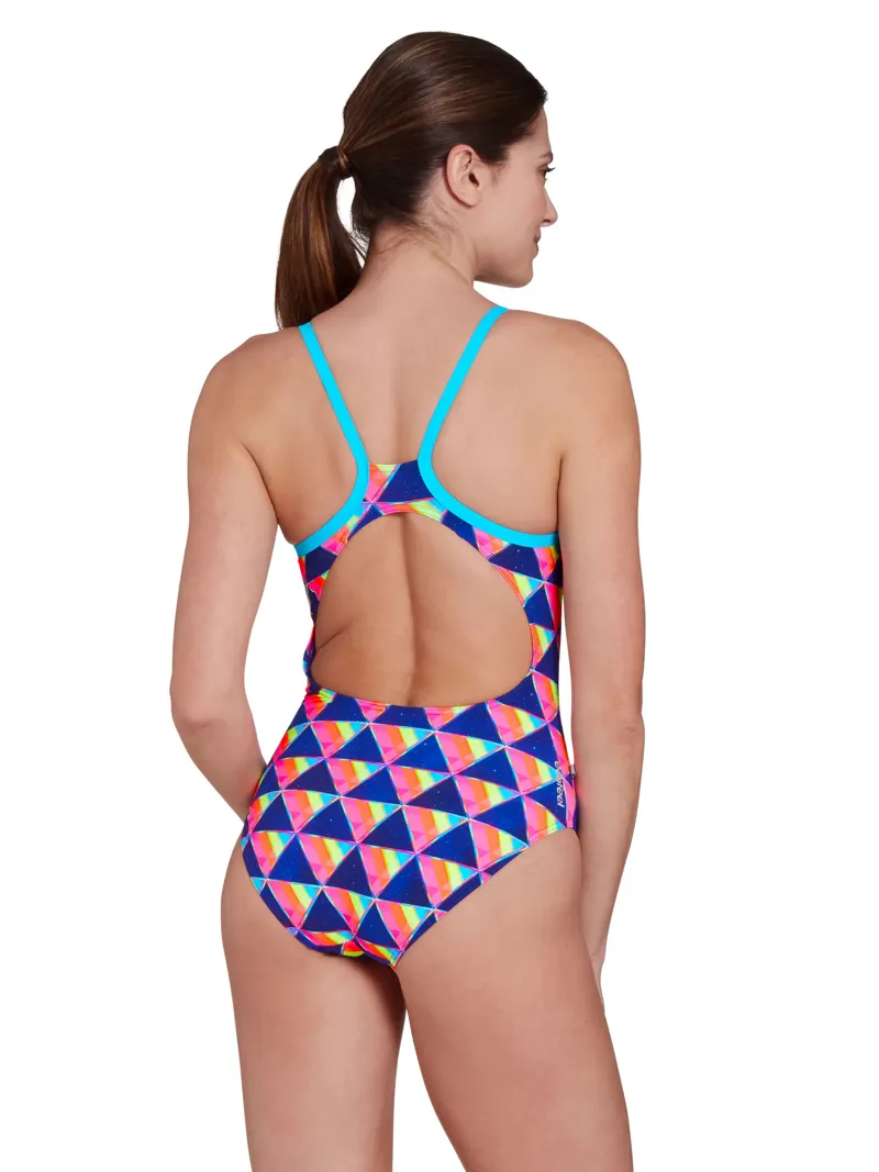 Zoggs Women's Ecofeel Strikeback Swimsuit Divine-4