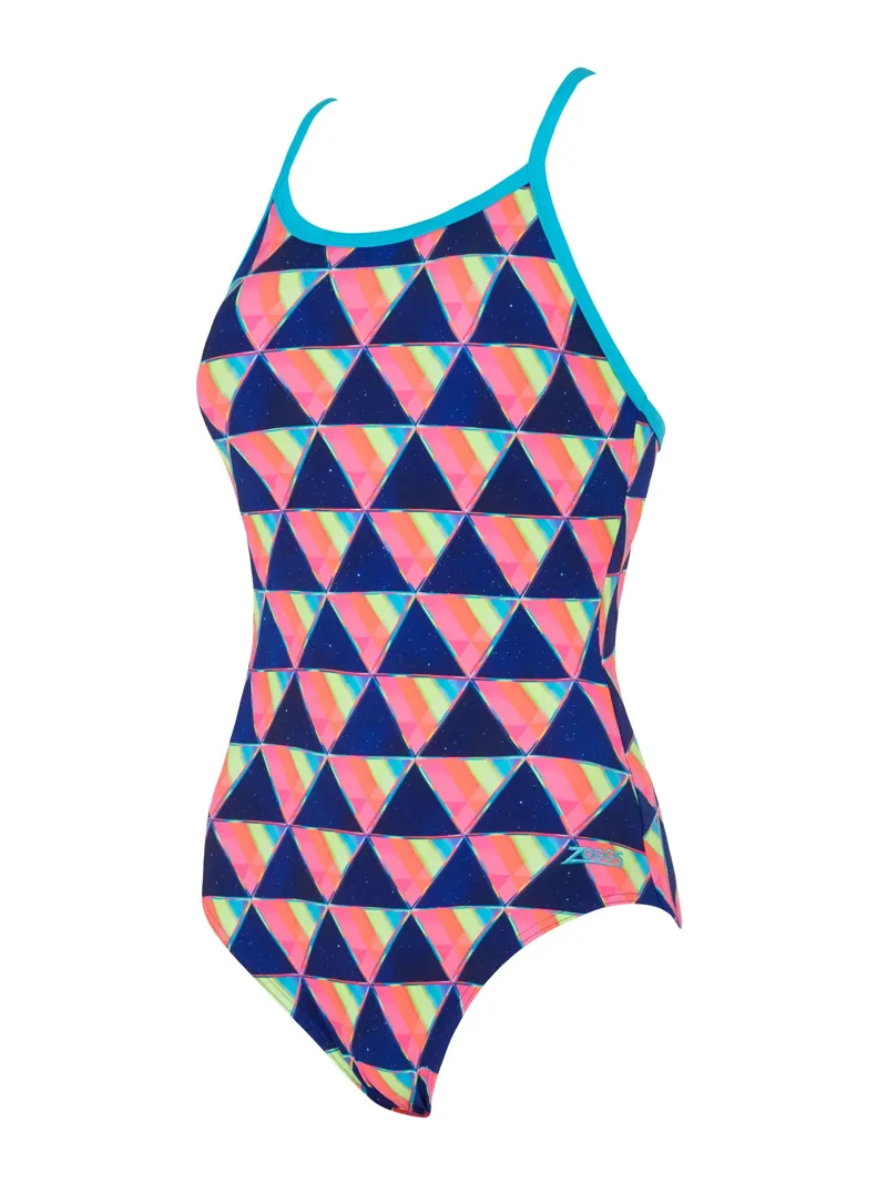 Zoggs Women's Ecofeel Strikeback Swimsuit Divine