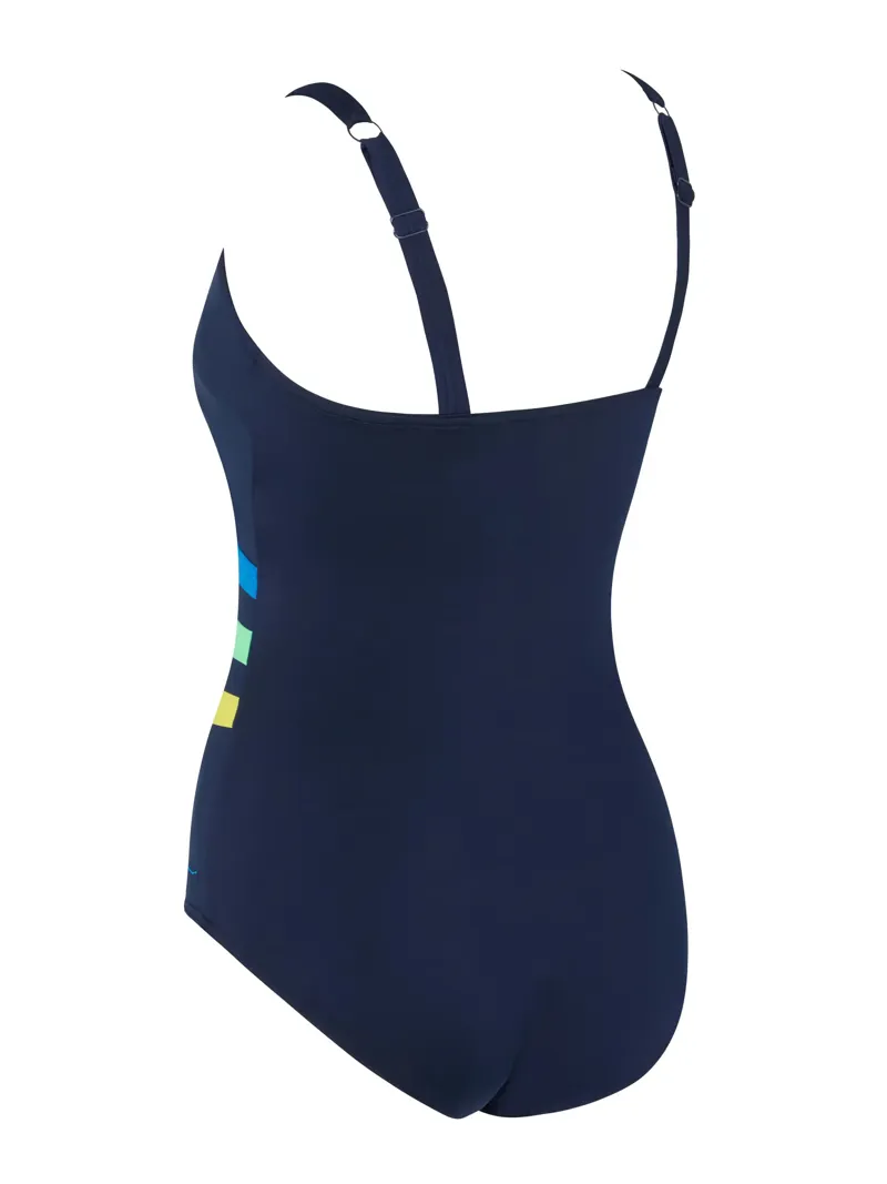 Zoggs Women's Wrap Panel Adjustable Classicback Swimsuit Sea Frond-1