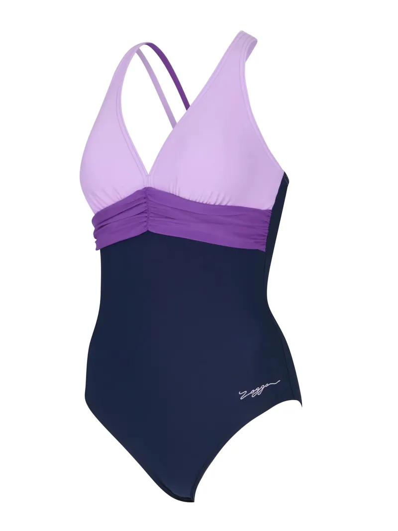 Zoggs Women's Zephyr Panel Crossback Swimsuit