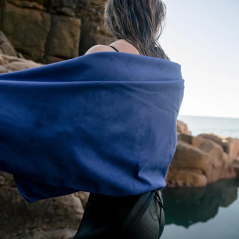 Zone3 Large Micro Fibre Towel Navy-4