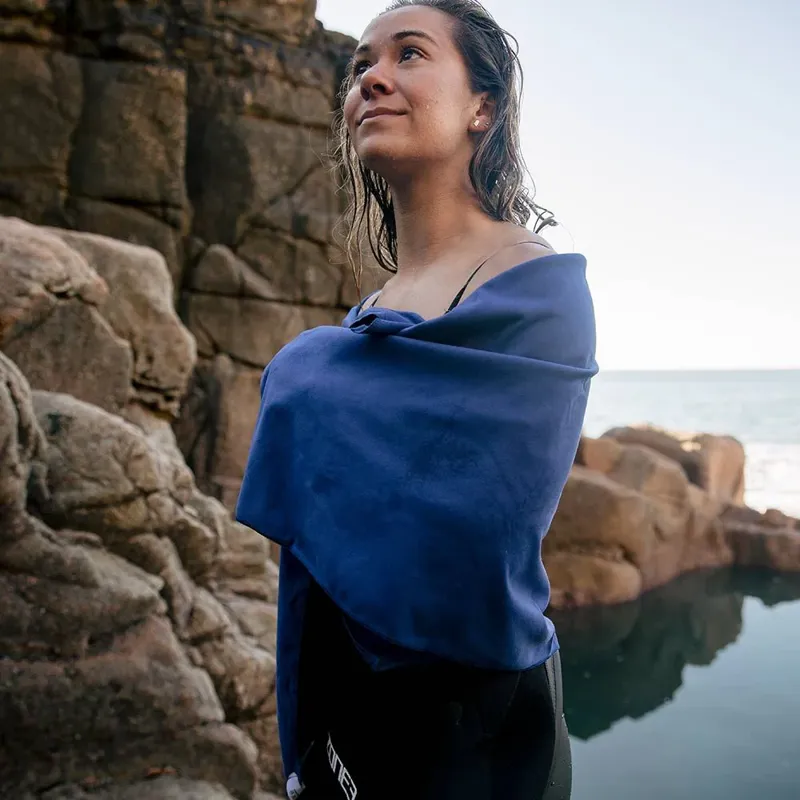 Zone3 Large Micro Fibre Towel Navy-3