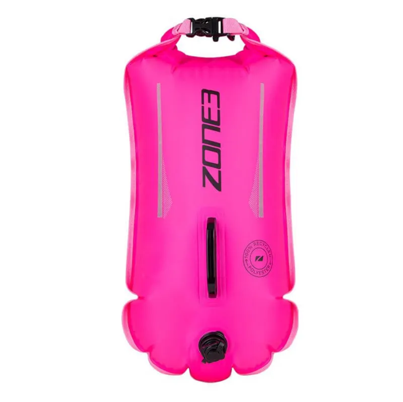Zone3 Recycled Swim Safety Buoy/Dry Bag 28L Pink