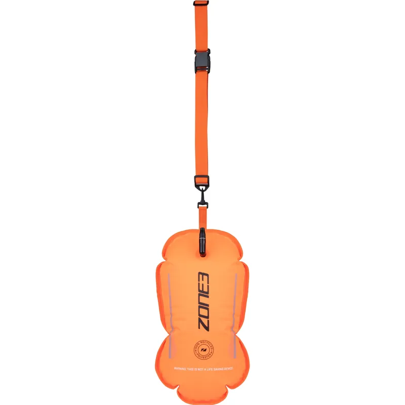 Zone3 Recycled Swim Safety Buoy/Tow Float Hi-Vis Orange