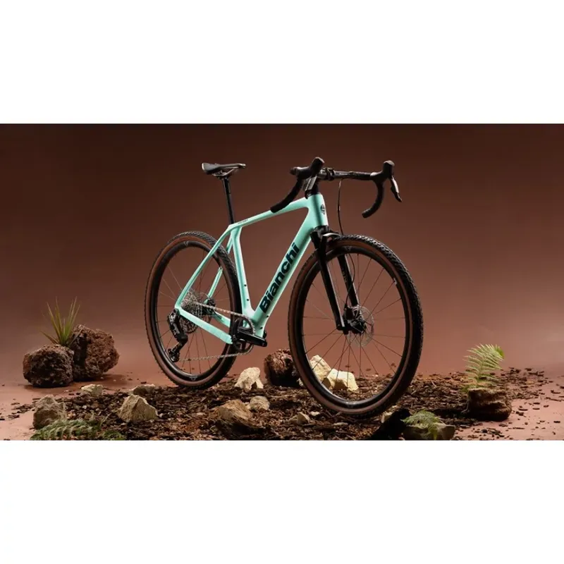 Bianchi Arcadex Comp Carbon Gravel Bike with Apex 1x12 speed Celeste / Graphite Glossy-2