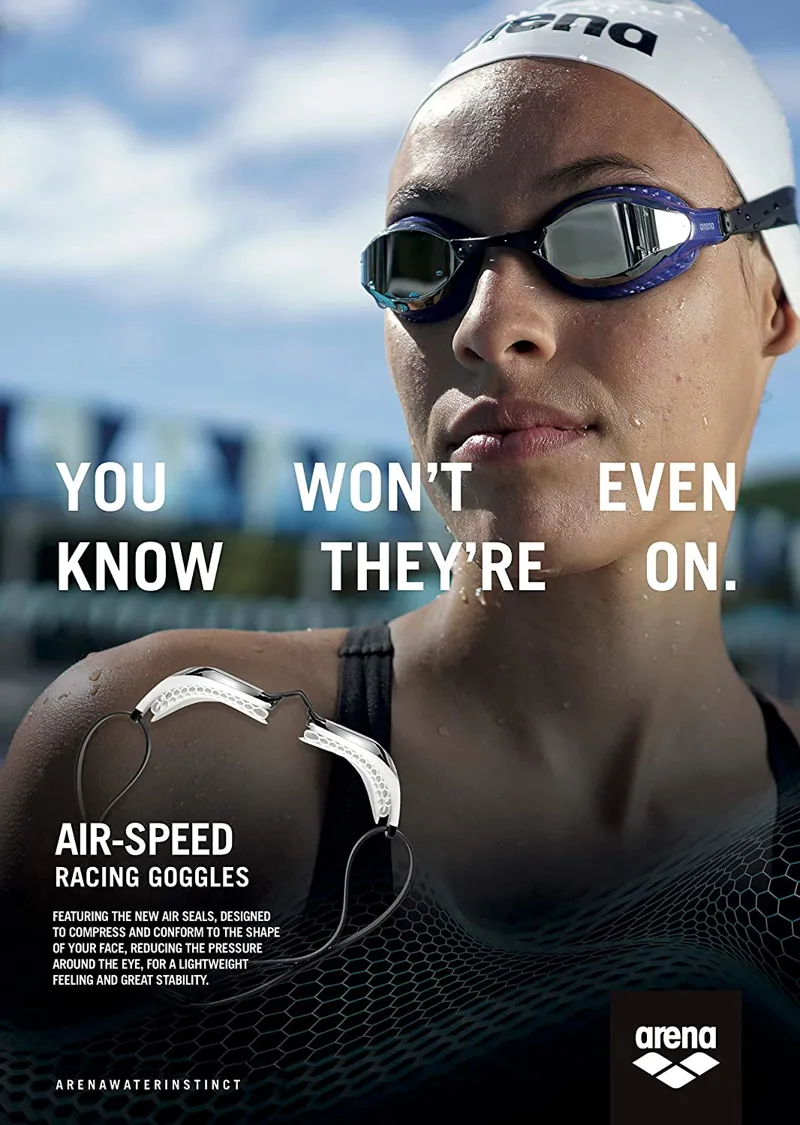 Arena Air-Speed Goggles Clear/Clear-3