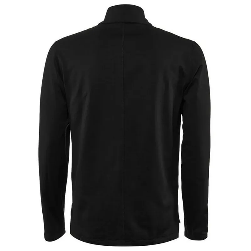 Asics Men's Silver Long Sleeve 1/2 Zip Winter Top Black-1