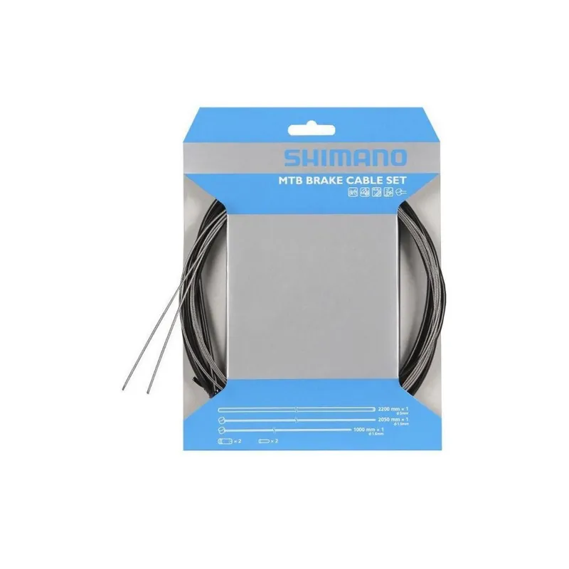 Shimano Stainless stee Mountain Bike XTR Brake Cable Set - Black