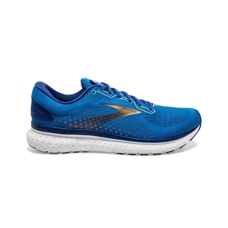 Brooks Men's Glycerin 18 - Blue/Gold UK 10.5