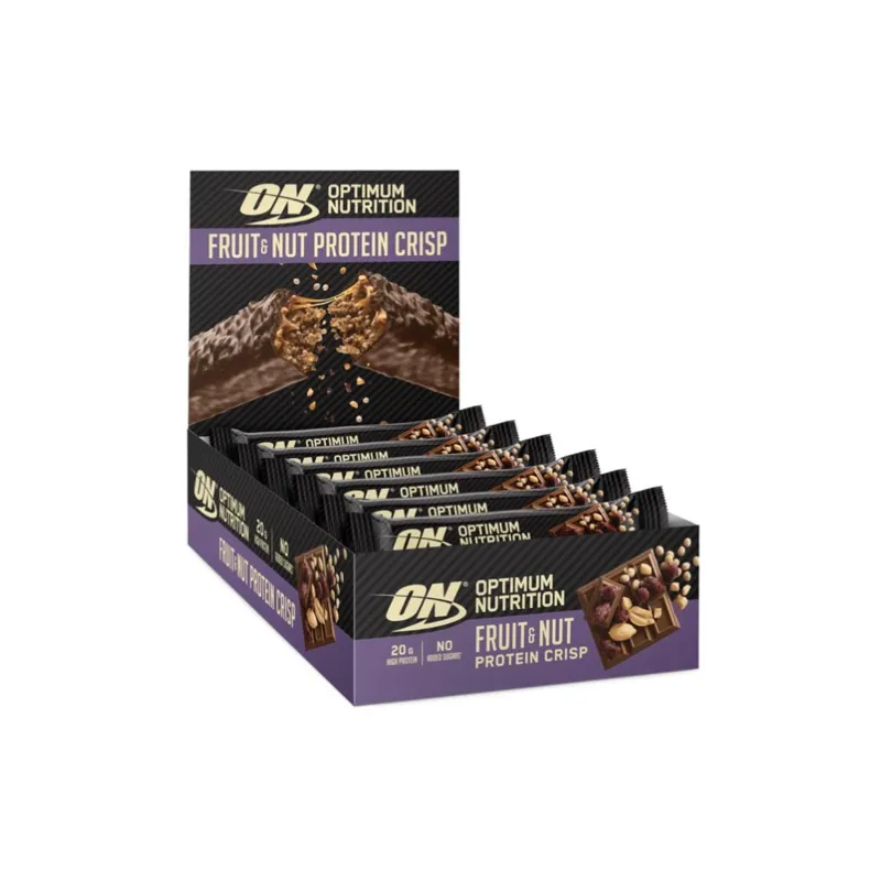 DO NOT USE - OLD Optimum Nutrition Protein Crisp 10x70g Box - Fruit and Nut 