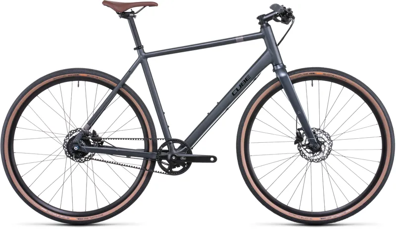 2022 Cube Hyde Race Hybrid Bike in Grey