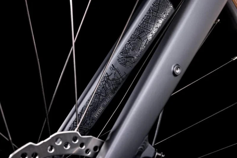 2022 Cube Hyde Race Hybrid Bike in Grey-1