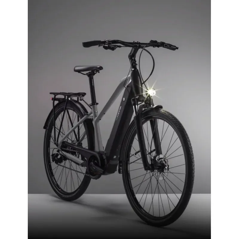 Bianchi T-TRONIK T DB X5/X7 9S E6100 Urban Gray / Dark Graphite Full Matt Bike-1