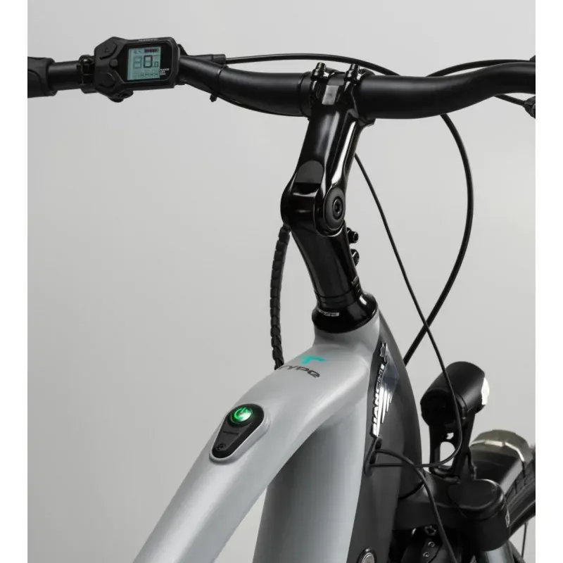 Bianchi T-TRONIK T DB X5/X7 9S E6100 Urban Gray / Dark Graphite Full Matt Bike-2