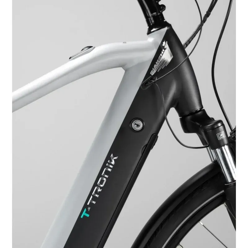 Bianchi T-TRONIK T DB X5/X7 9S E6100 Urban Gray / Dark Graphite Full Matt Bike-4