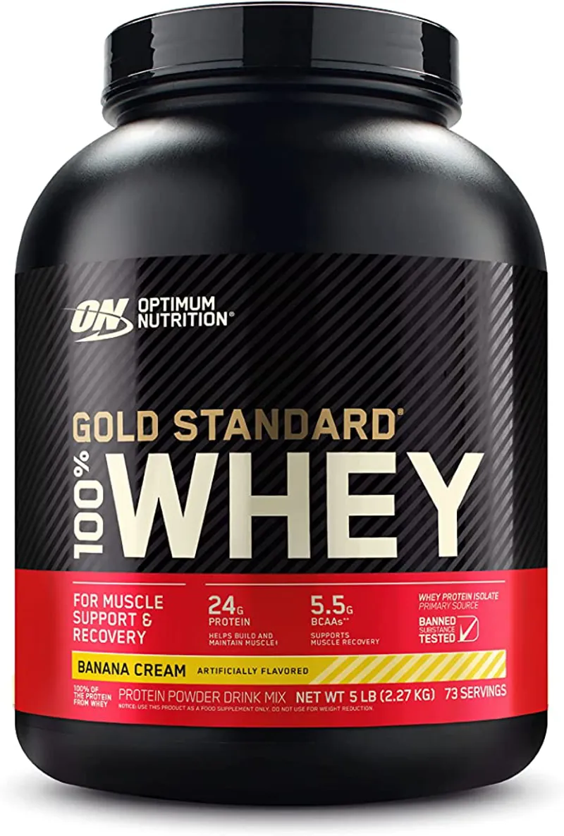 Optimum Nutrition: Gold Standard 100% Whey Protein Powder/2lbs - Banana Cream