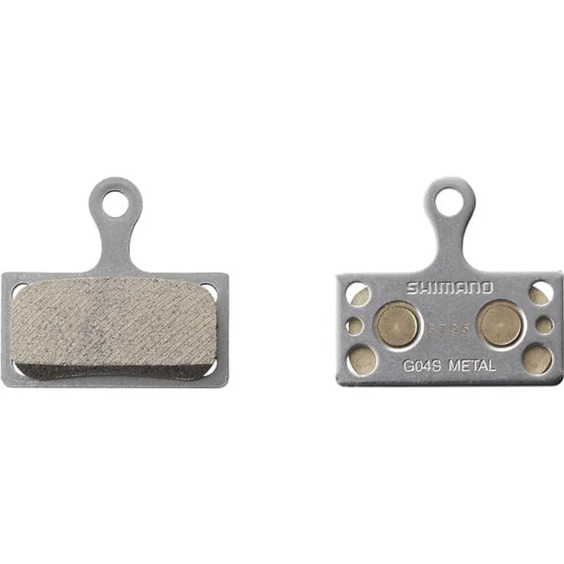 Shimano Spares BRBX G04S Pads and Spring Steel Back - Metal Silver Pair