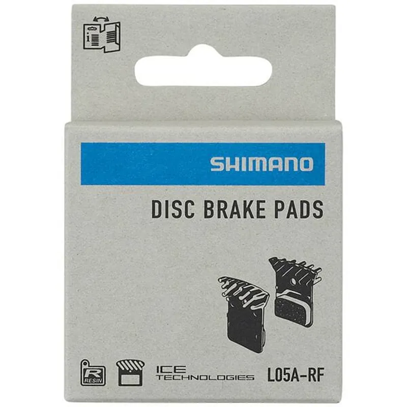 Shimano Spares BRBX L05A Resin Pad and spg Alloy Back W/ Fin - Black one size-1
