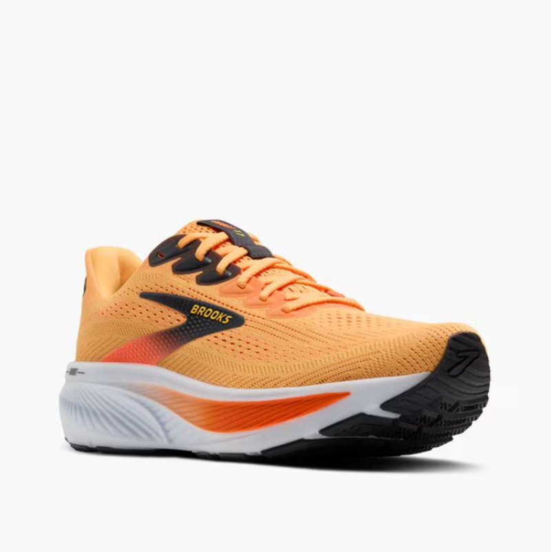 Brooks Men's Ghost 17 Blazing Orange/Yellow/Ebony-2