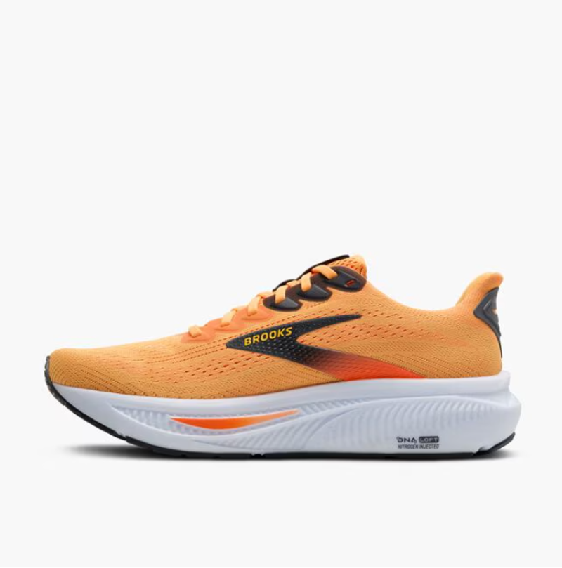 Brooks Men's Ghost 17 Blazing Orange/Yellow/Ebony-4
