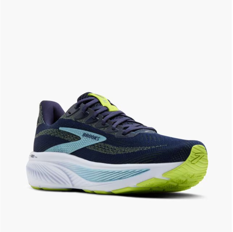 Brooks Men's Ghost 17 WIDE - Peacoat/Lime/Blue-3