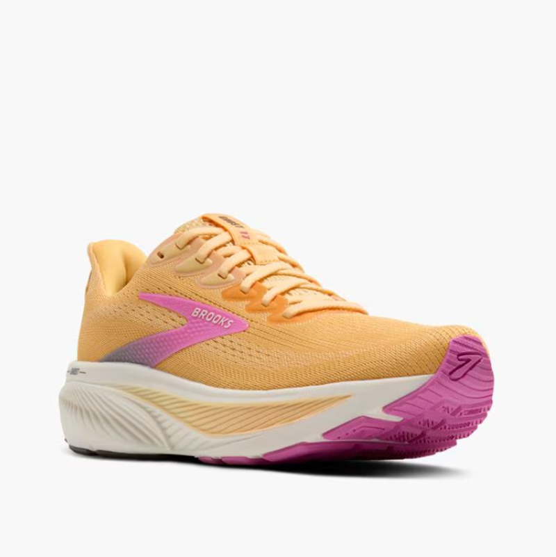 Brooks Women's Ghost 17 Apricot/Grey/Pink-2