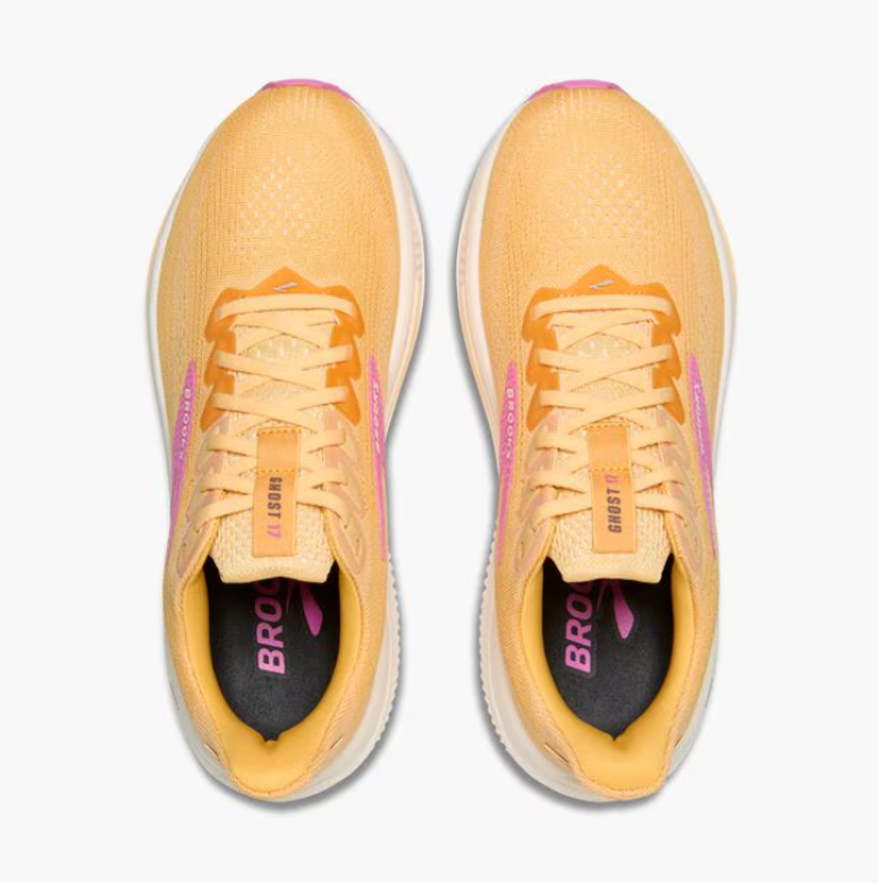 Brooks Women's Ghost 17 Apricot/Grey/Pink-3