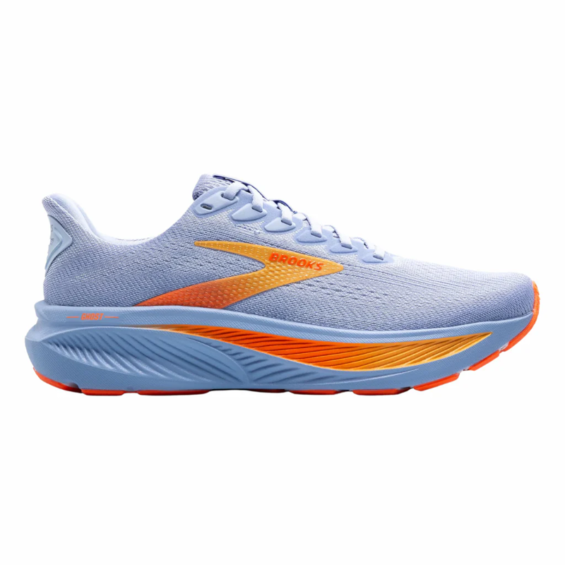 Brooks Women's Ghost 17 Blue Heron/White/Orange