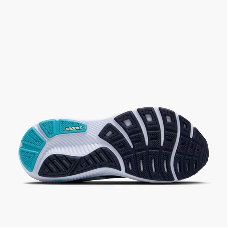 Brooks Women's Ghost 17 WIDE - Navy/Green/Turquoise-6