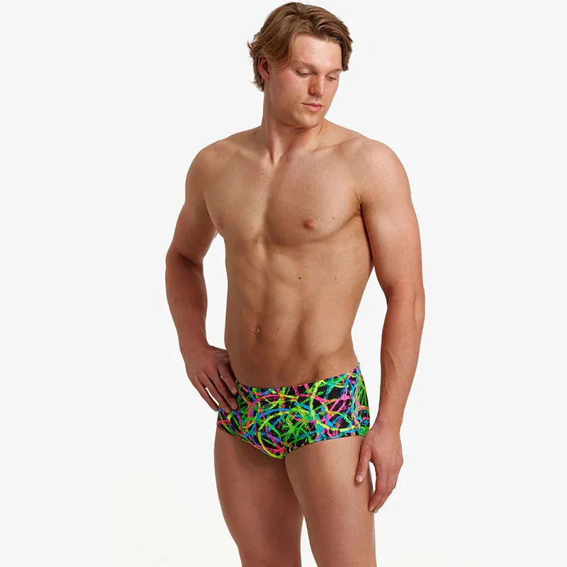 Funky Trunks: Men's Classic Swim Trunks - Burnouts-3