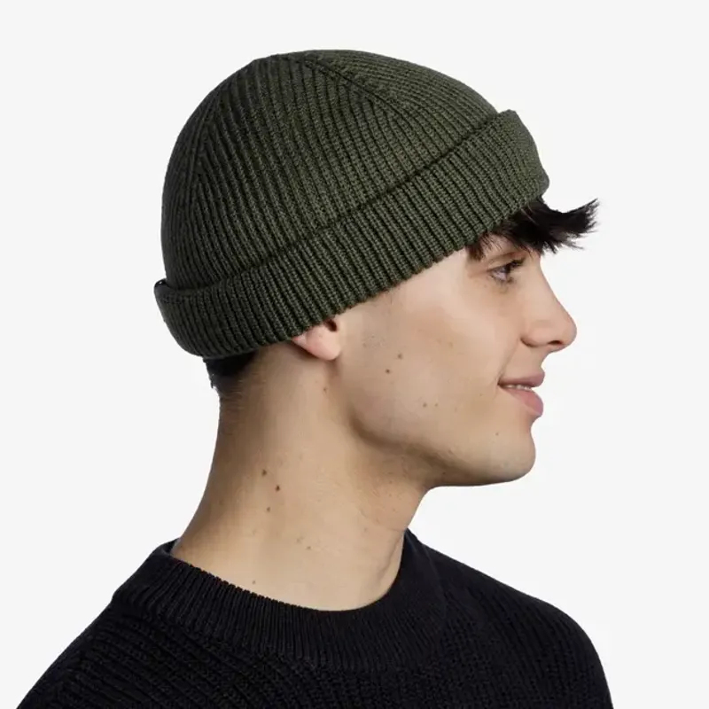 Buff Knitted Beanie Ervin Forest-3