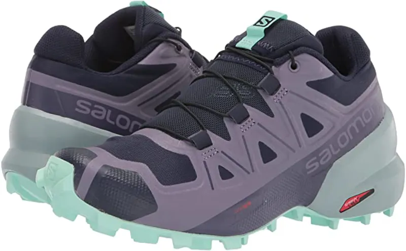 Salomon Women's Speedcross 5 Running Shoes -  Blue/Cadet-3
