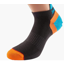 1000 Mile Trainer Liner Sports Socks - Charcoal/Turquoise/Orange