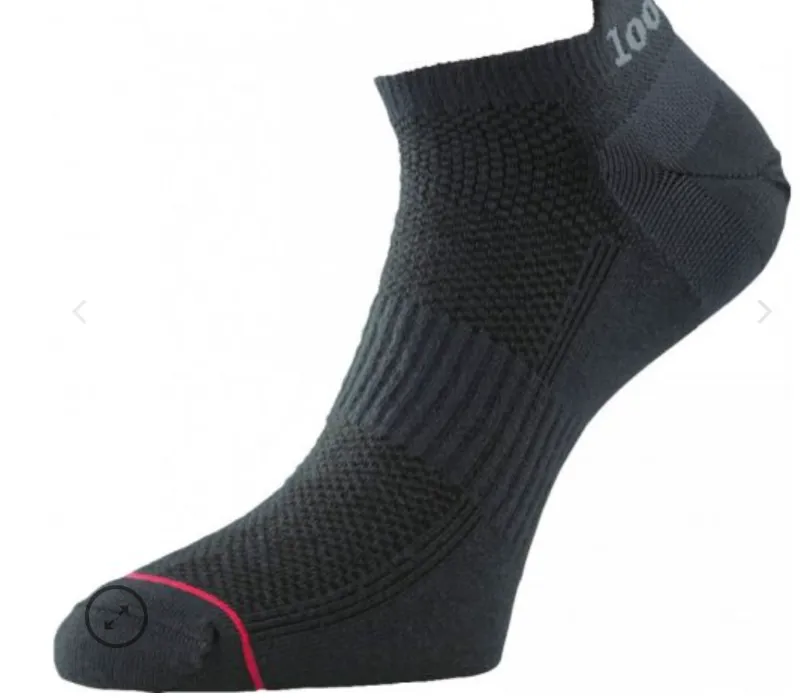 1000 Mile Mens Sock Trainer Liner - Charcoal