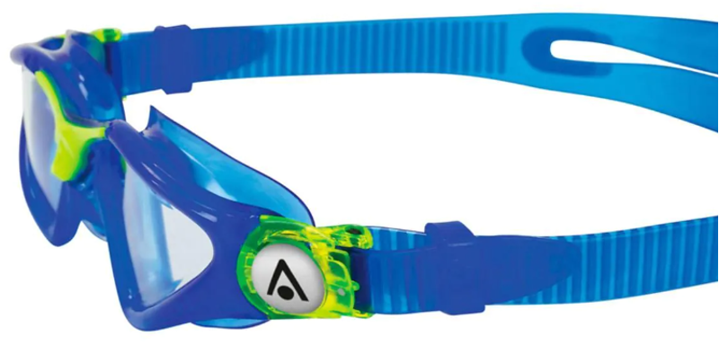 Aquasphere Kayenne  Clear Lens Junior Goggles - Blue/ Yellow-3