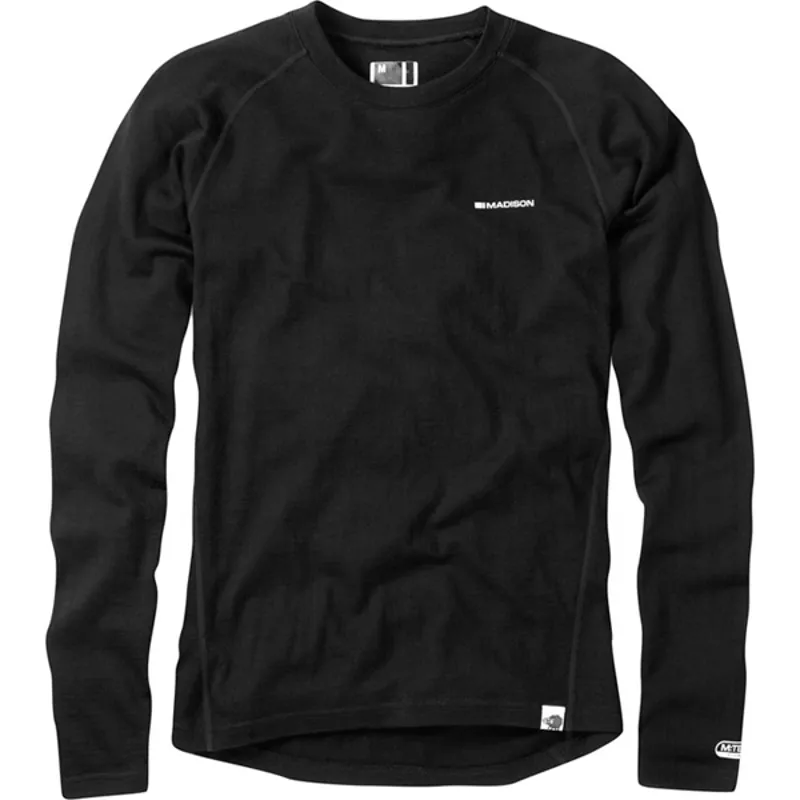 Madison Isoler Merino Men's Long Sleeve Baselayer Black