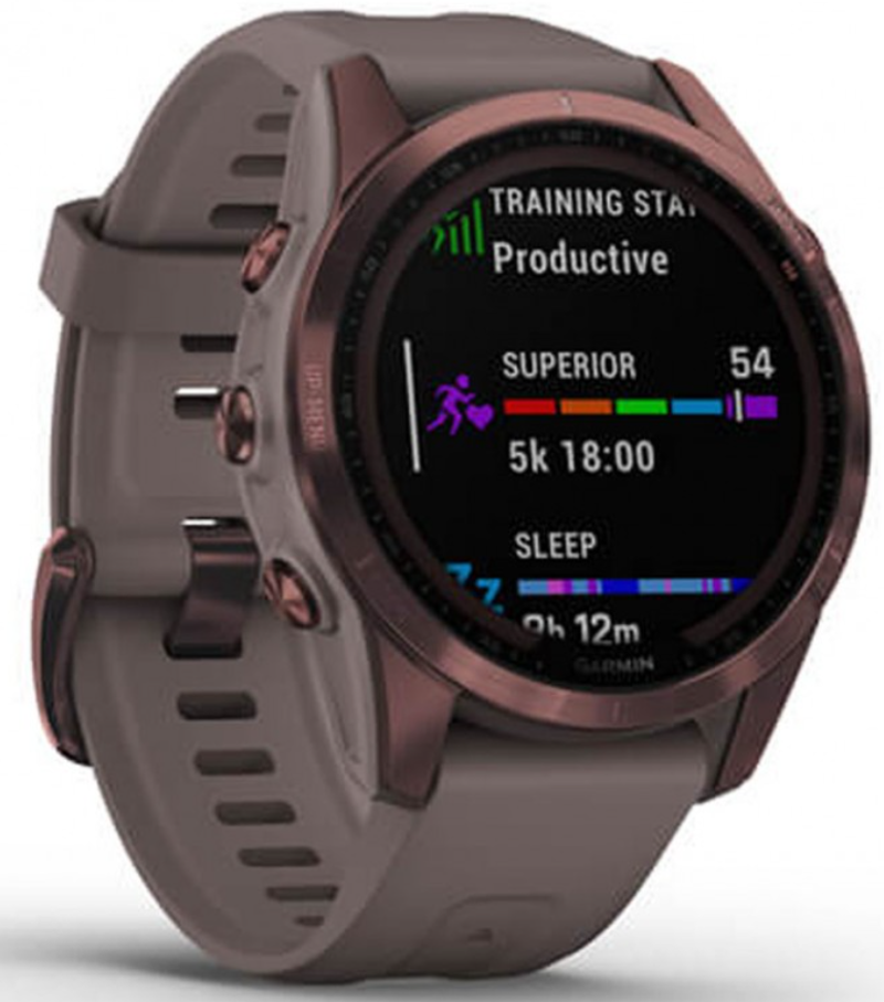 Garmin Fenix 7 Sapphire Solar Multisport GPS Watch - Bronze-1