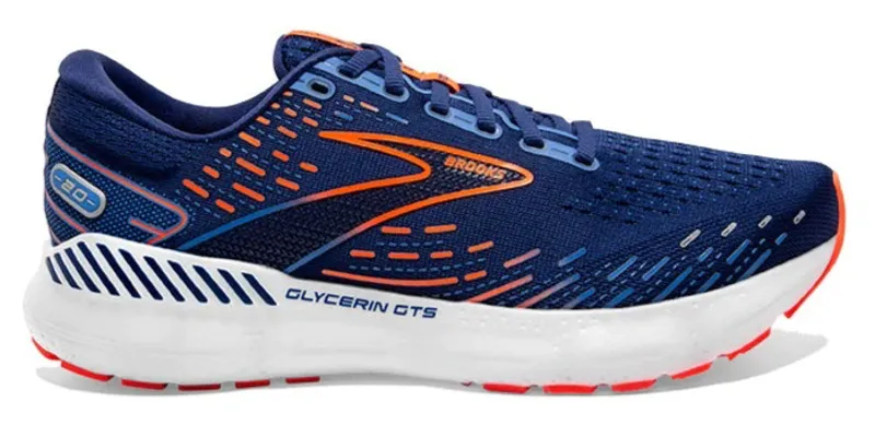 Brooks Glycerin GTS 20 2E WIDE - Blue Depths/Place Blue/Orange