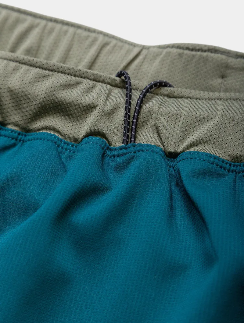 Ronhill Men's Tech Distance Twin Short Deep Lagoon/Woodland-8