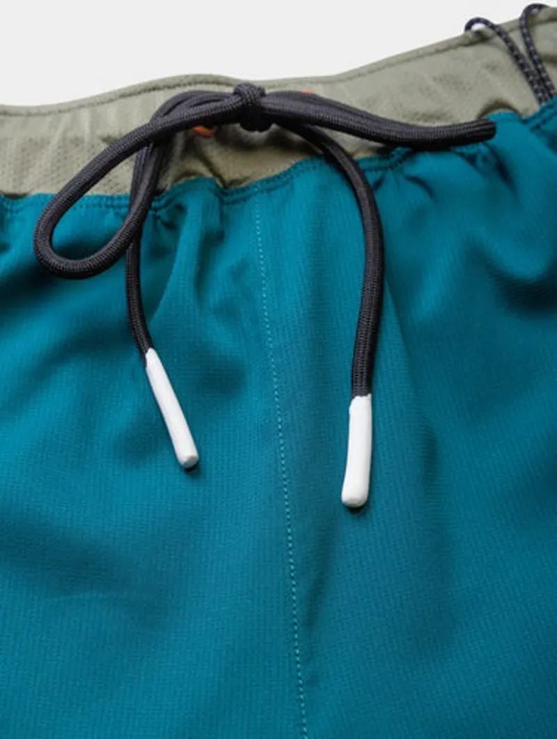 Ronhill Men's Tech Distance Twin Short Deep Lagoon/Woodland-10