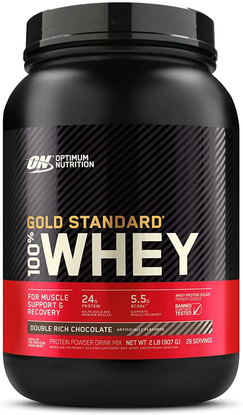 Optimum Nutrition: Gold Standard 100% Whey Protein Powder/2lbs - Double Rich Chocolate 